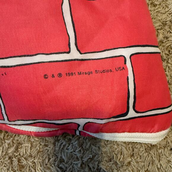 Vintage Ninja Turtles Kids Sleeping Bag 90s Cartoon Bedding Turtle Power - Picture 3 of 7